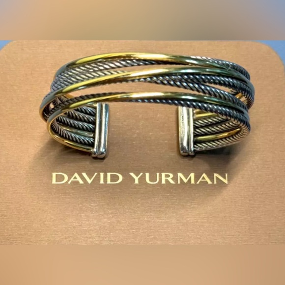 David Yurman Crossover Bangle Gold & Silver - Picture 2 of 13